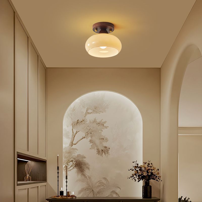 Traditional Iron Dome Ceiling Light