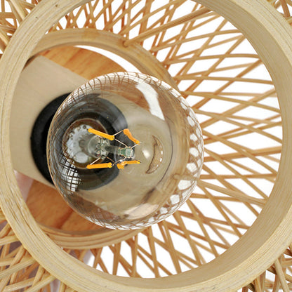 Traditional Rattan Ceiling Light