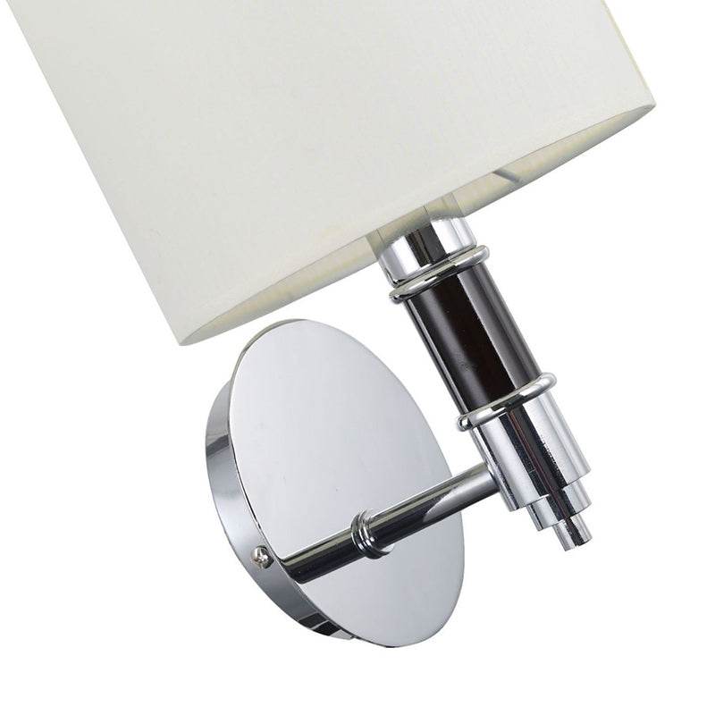 Nordic Column Steel Fabric 1-Light Wall Sconce Lamp