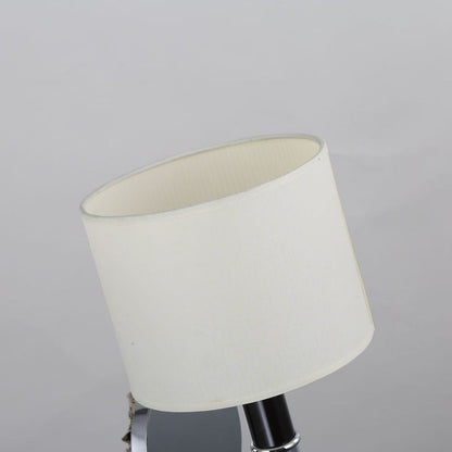 Nordic Column Steel Fabric 1-Light Wall Sconce Lamp