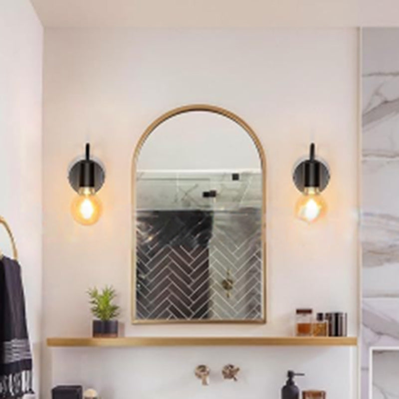 Contemporary Nordic Column Iron 1-Light Wall Sconce Lamp