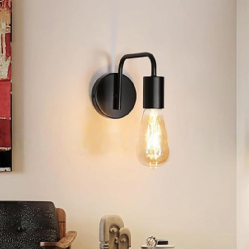 Contemporary Nordic Column Iron 1-Light Wall Sconce Lamp