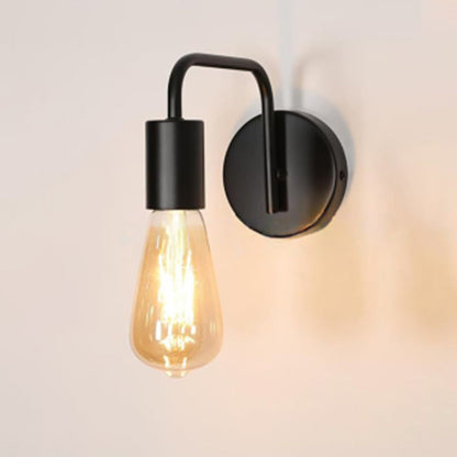 Contemporary Nordic Column Iron 1-Light Wall Sconce Lamp
