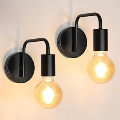 Contemporary Nordic Column Iron 1-Light Wall Sconce Lamp