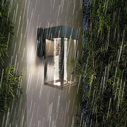 Minimalist Rectangular Aluminum Glass LED Wall Sconce Lamp