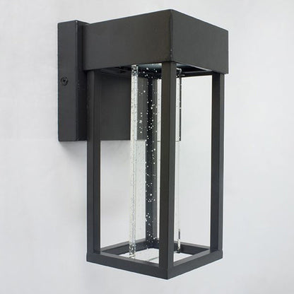 Minimalist Rectangular Aluminum Glass LED Wall Sconce Lamp