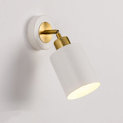Scandinavian Column Iron 1-Light Wall Sconce Lamp