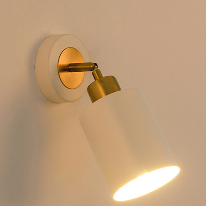 Scandinavian Column Iron 1-Light Wall Sconce Lamp