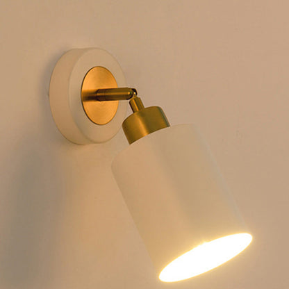 Scandinavian Column Iron 1-Light Wall Sconce Lamp