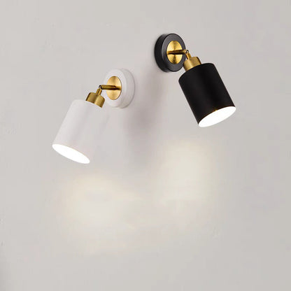Scandinavian Column Iron 1-Light Wall Sconce Lamp