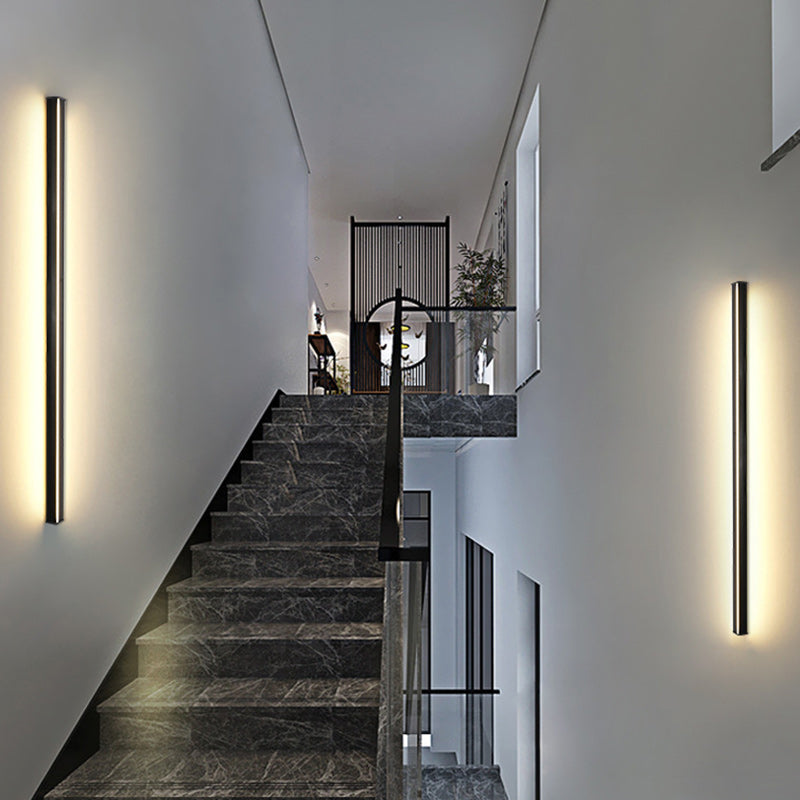 Minimalist Stripe Aluminum Acrylic LED Wall Sconce Lamp