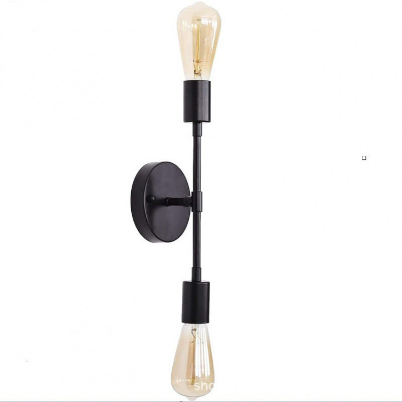 Modern Minimalist Stripe Iron 1/2-Light Wall Sconce Lamp