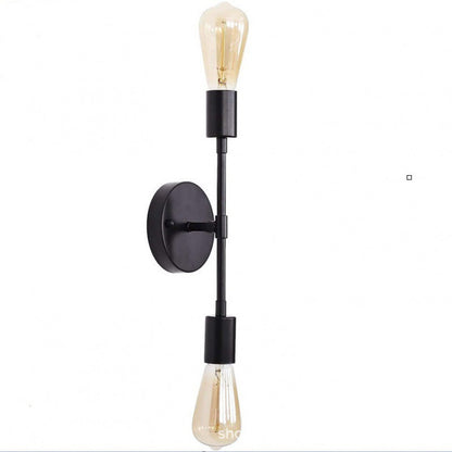 Modern Minimalist Stripe Iron 1/2-Light Wall Sconce Lamp