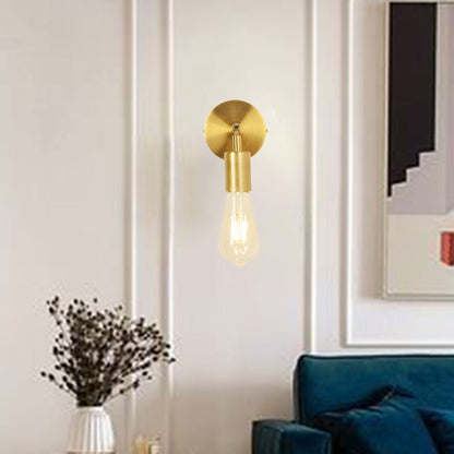 Modern Minimalist Stripe Iron 1/2-Light Wall Sconce Lamp