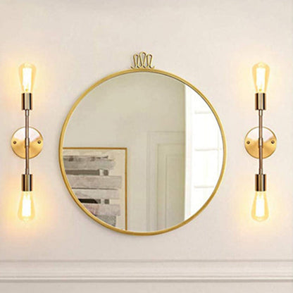 Modern Minimalist Stripe Iron 1/2-Light Wall Sconce Lamp