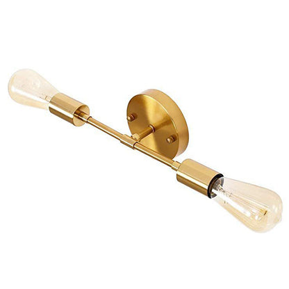Modern Minimalist Stripe Iron 1/2-Light Wall Sconce Lamp