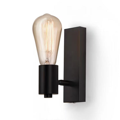 Modern Minimalist Stripe Iron 1/2-Light Wall Sconce Lamp