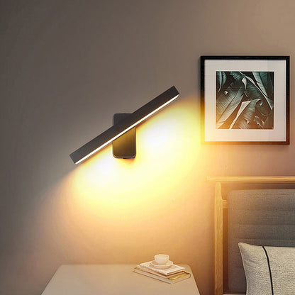 Minimalist Rectangular Aluminum Glass LED Wall Sconce Lamp