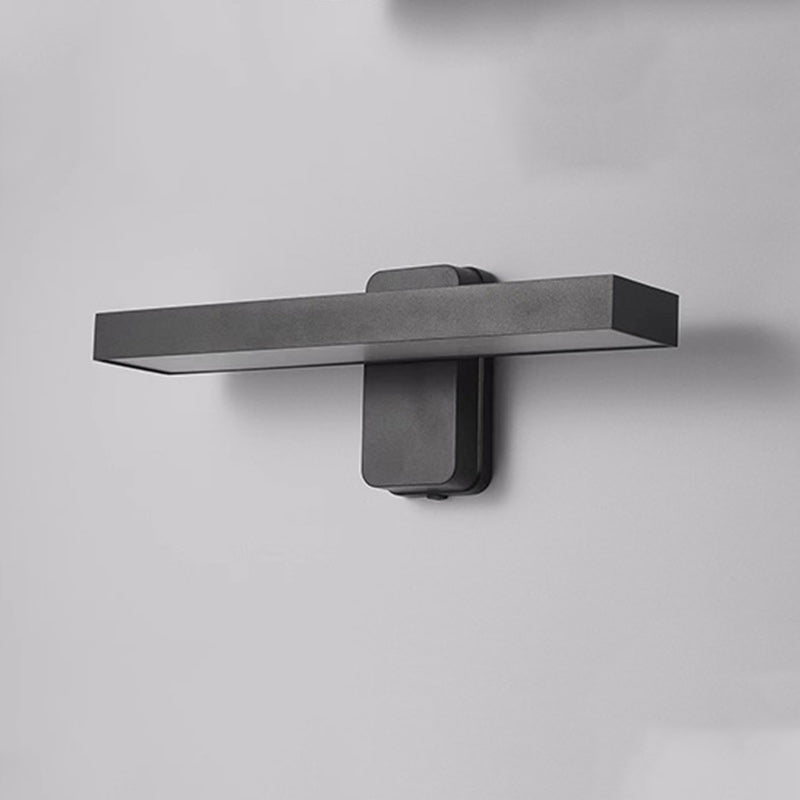 Minimalist Rectangular Aluminum Glass LED Wall Sconce Lamp