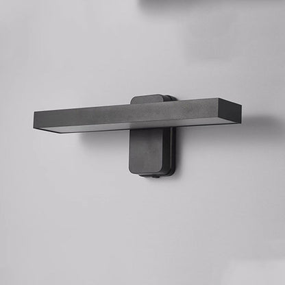 Minimalist Rectangular Aluminum Glass LED Wall Sconce Lamp