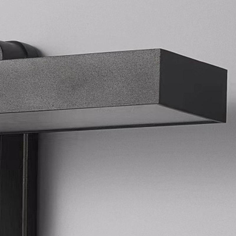 Minimalist Rectangular Aluminum Glass LED Wall Sconce Lamp