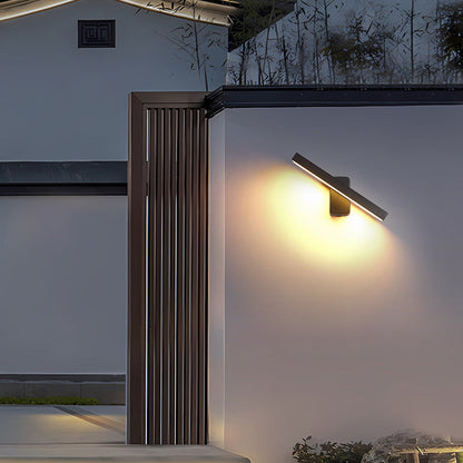 Minimalist Rectangular Aluminum Glass LED Wall Sconce Lamp