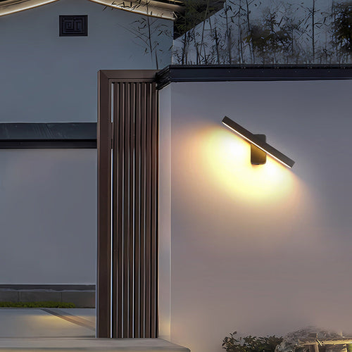 Minimalist Rectangular Aluminum Glass LED Wall Sconce Lamp