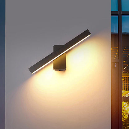 Minimalist Rectangular Aluminum Glass LED Wall Sconce Lamp