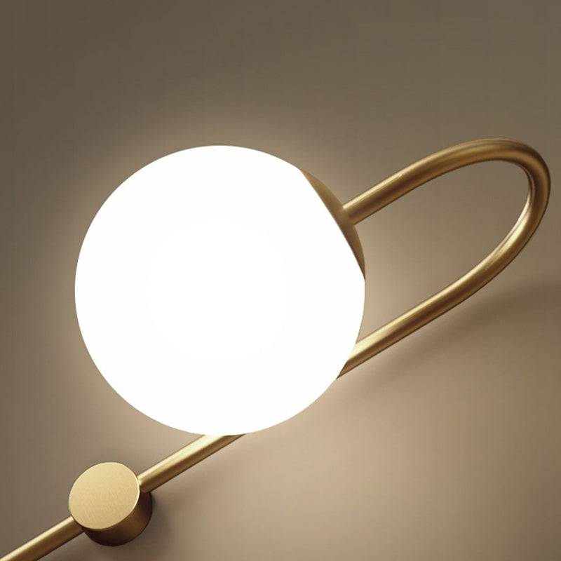Nordic Globe Copper Glass 1-Light Wall Sconce Lamp