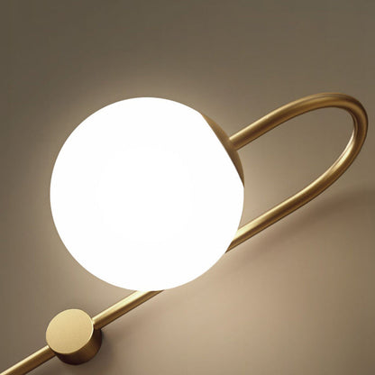 Nordic Globe Copper Glass 1-Light Wall Sconce Lamp