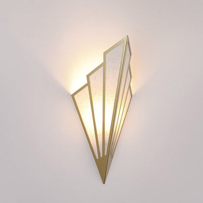 Modern Nordic Triangle Iron Fabric LED Wall Sconce Lamp