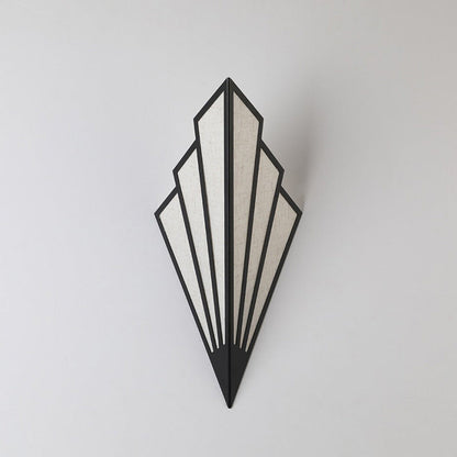 Modern Nordic Triangle Iron Fabric LED Wall Sconce Lamp