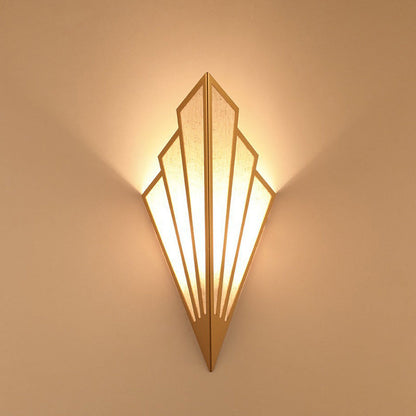 Modern Nordic Triangle Iron Fabric LED Wall Sconce Lamp