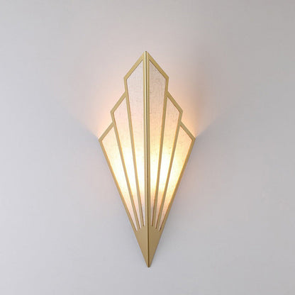 Modern Nordic Triangle Iron Fabric LED Wall Sconce Lamp