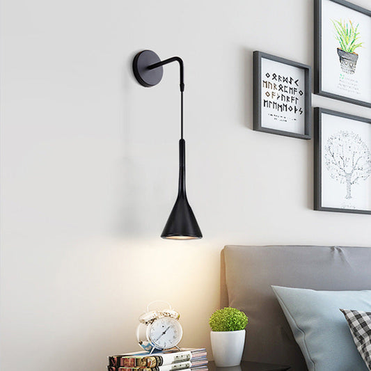 Contemporary Nordic Column Iron 1-Light Wall Sconce Lamp
