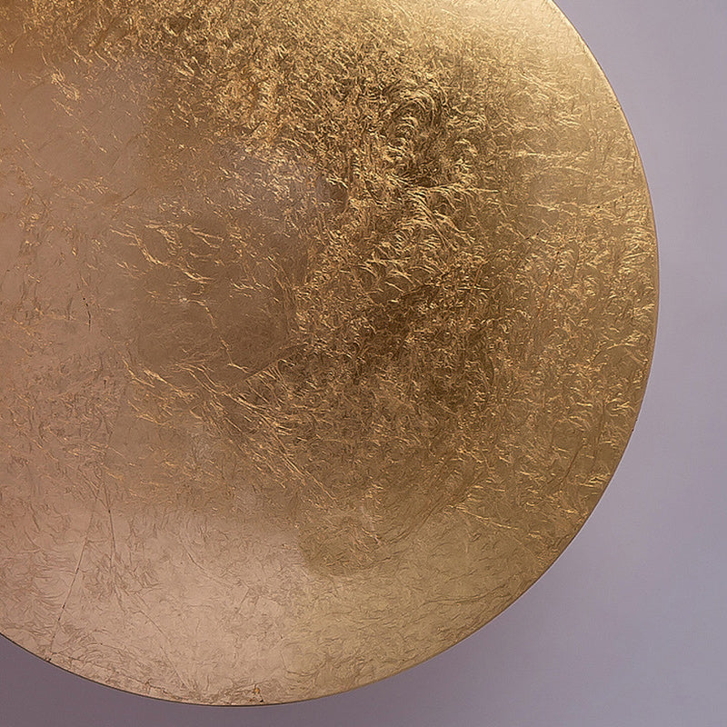 Contemporary Scandinavian Round Iron LED Wall Sconce Lamp