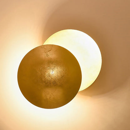 Contemporary Scandinavian Round Iron LED Wall Sconce Lamp