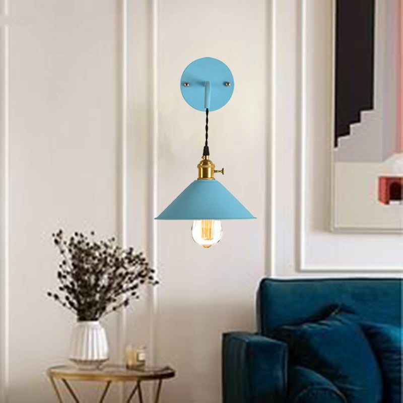 Contemporary Creative Dome Iron 1-Light Wall Sconce Lamp