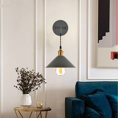 Contemporary Creative Dome Iron 1-Light Wall Sconce Lamp