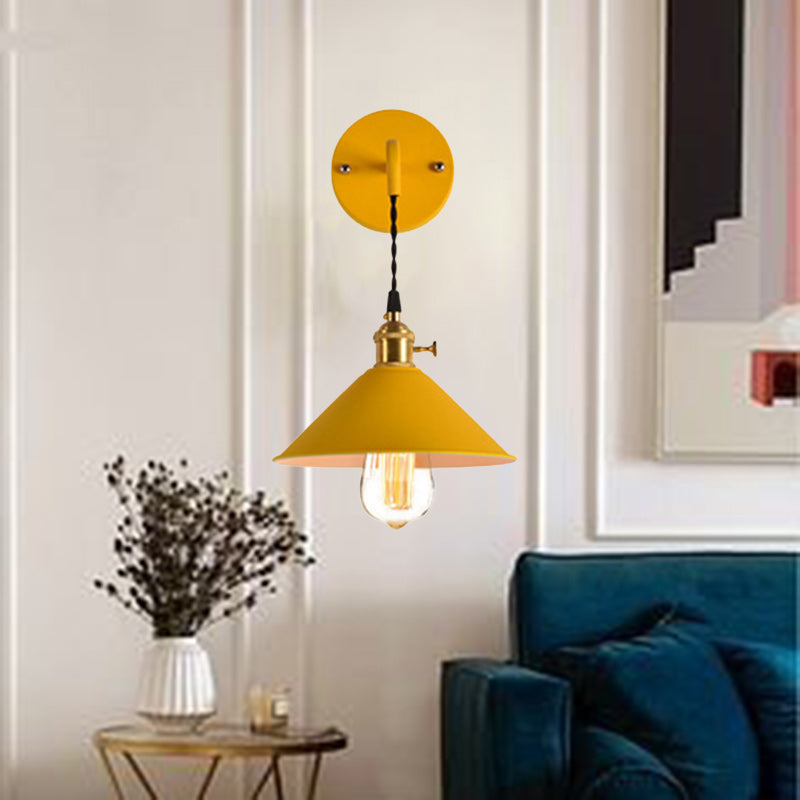 Contemporary Creative Dome Iron 1-Light Wall Sconce Lamp