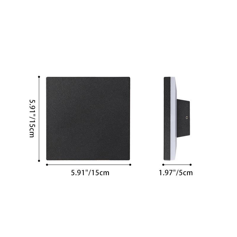 Modern Minimalist Square Aluminum LED Wall Sconce Lamp