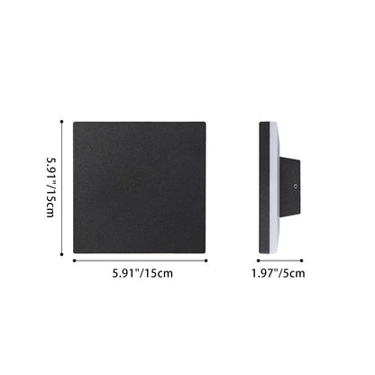 Modern Minimalist Square Aluminum LED Wall Sconce Lamp
