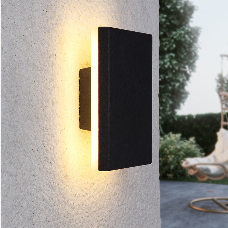 Modern Minimalist Square Aluminum LED Wall Sconce Lamp