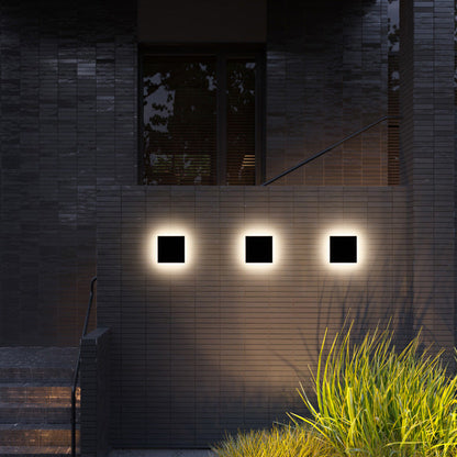 Modern Minimalist Square Aluminum LED Wall Sconce Lamp