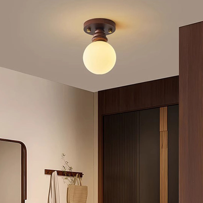 Traditional Wood Ceiling Light