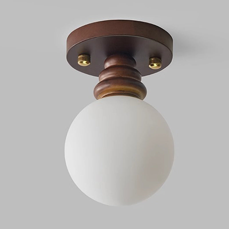 Traditional Wood Ceiling Light