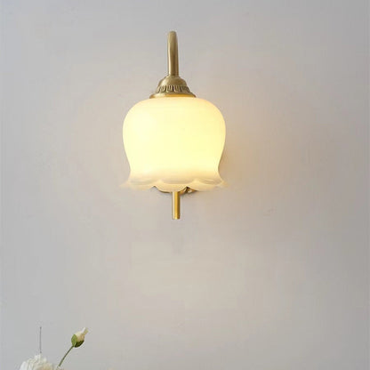 Nordic Oval Copper Resin 1-Light Wall Sconce Lamp