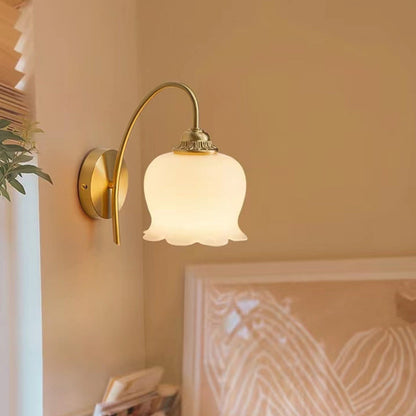 Nordic Oval Copper Resin 1-Light Wall Sconce Lamp