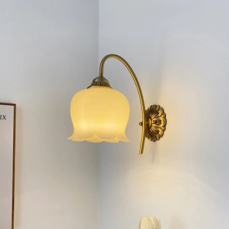 Nordic Oval Copper Resin 1-Light Wall Sconce Lamp