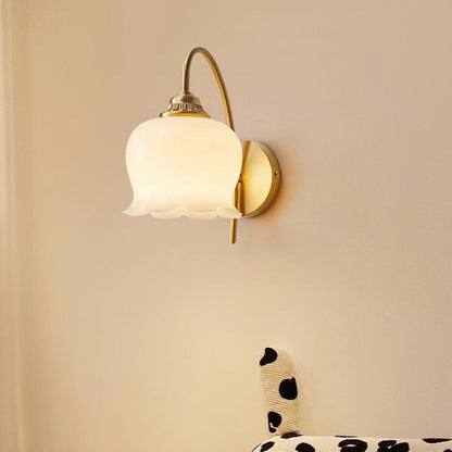 Nordic Oval Copper Resin 1-Light Wall Sconce Lamp